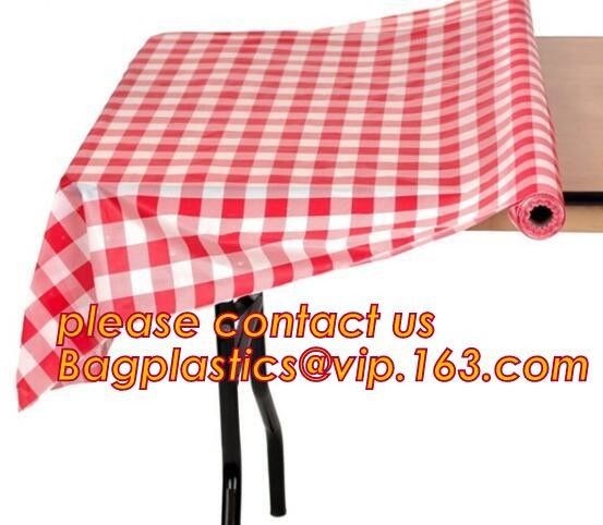 Custom Printed Plastic Waterproof Halloween Table Cloth, custom printed plastic table cover sheet, Household Items Solid