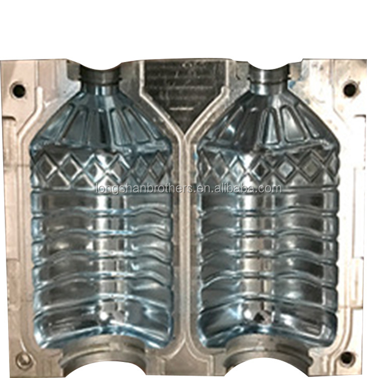 Multi Cavity Blow Molding Mold , Mineral Water Bottle Blowing Mould With Stacking Bucket