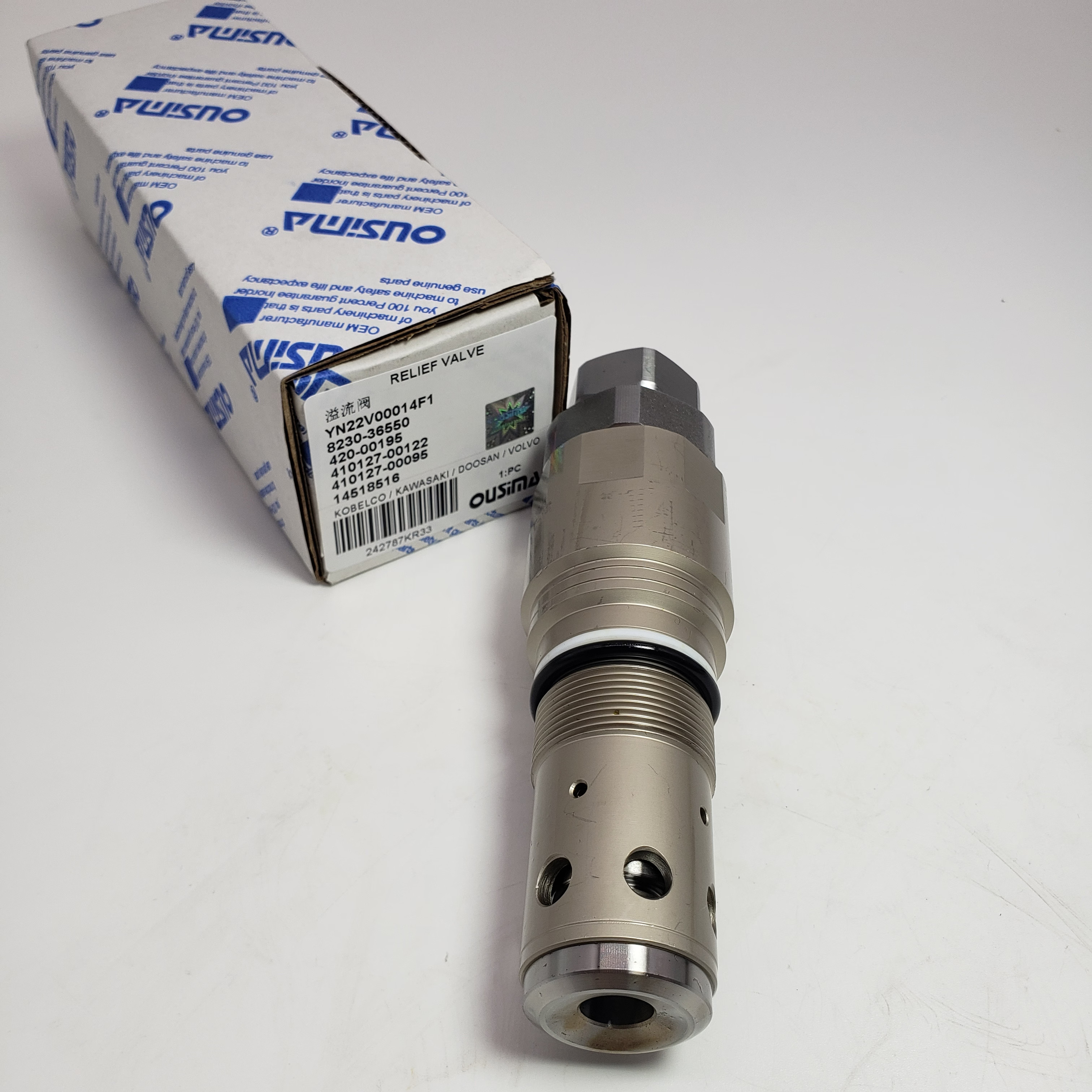 Relief Valve Assembly YN22V00014F1 8230-36550 420-00195 410127-00122 4101 For KOBELCO SK200LC-6 SK250-8 SK3030-8 SK350-8