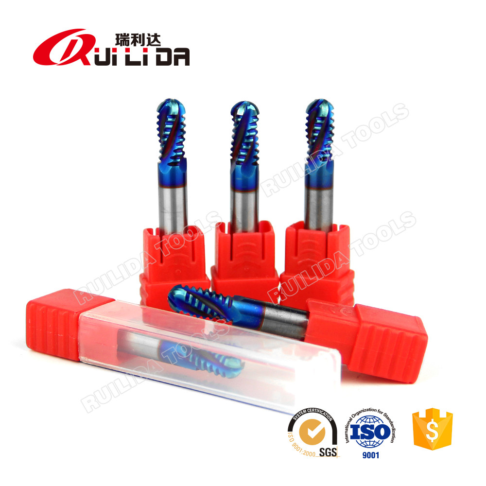 Size Custom End Mill 4fl 1/2" Uncoated Carbide Ball End Mill Set