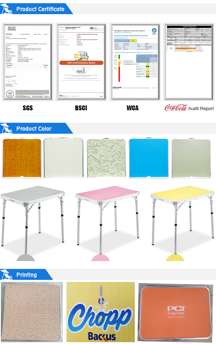 Factory Wholesale HDPE Plastic Wooden Design Coffee Lounge Patio Portable Foldable Plastic Garden Table Set