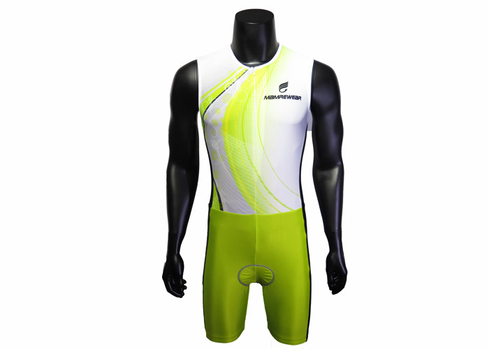 Hot Style Custom Sublimation Triathlon Speed Suit , Custom Triathlon Singlet