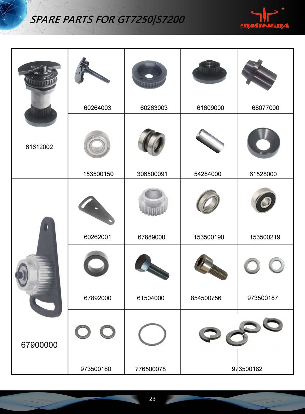 Auto Cutter Parts Number 64484020 Pulley Drill Dual Hd Motor Drive For Cutter Machine S-93-7