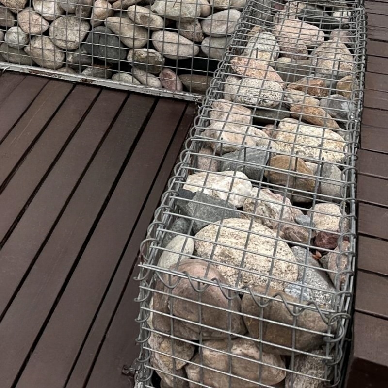 Hot Dipped Galvanized Welded Stone Fence Gabion Wall for Outdoor Building Decoration