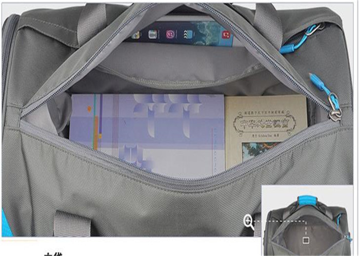 Waterproof Fabric Personalised Gym Duffle Bag With Shoe Compartment