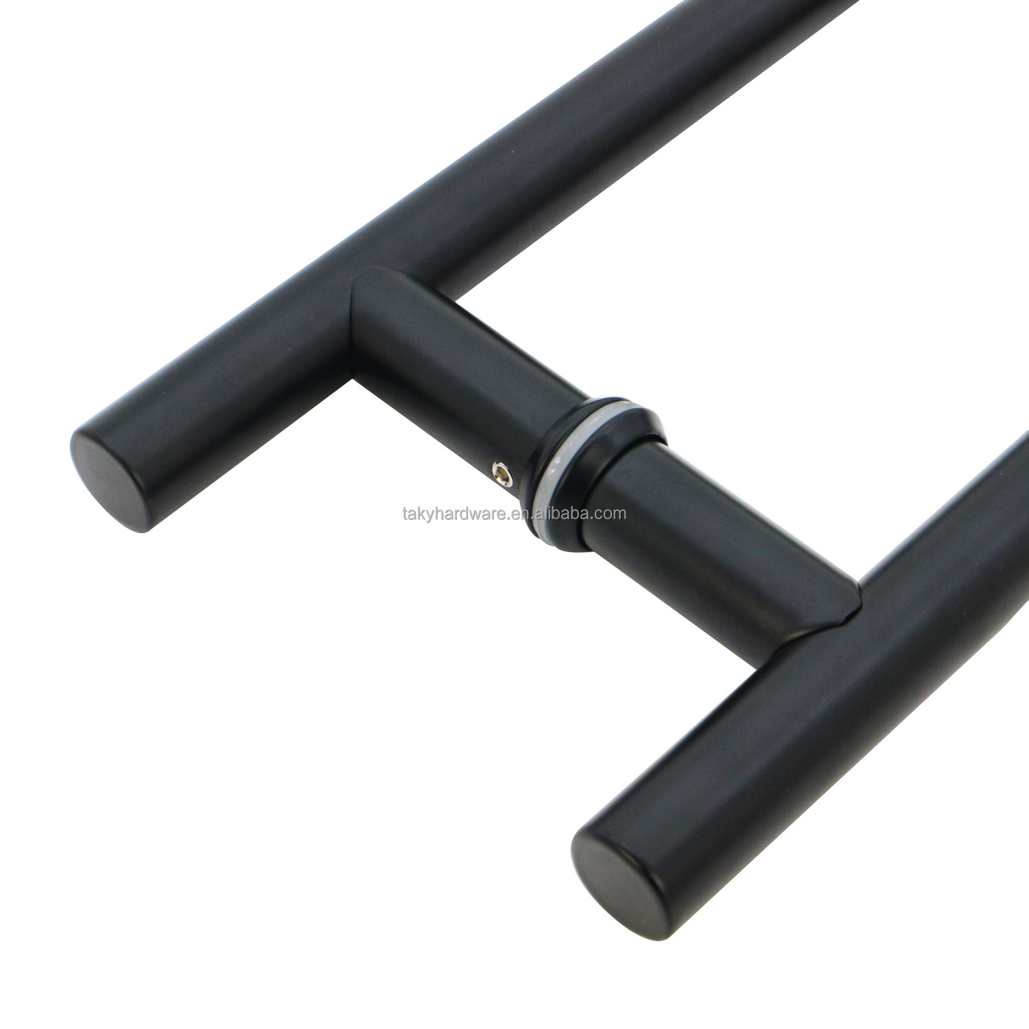 Glass and Wooden Door Handle for Office Sided Push Pull Puxadores para Porta de Vidros