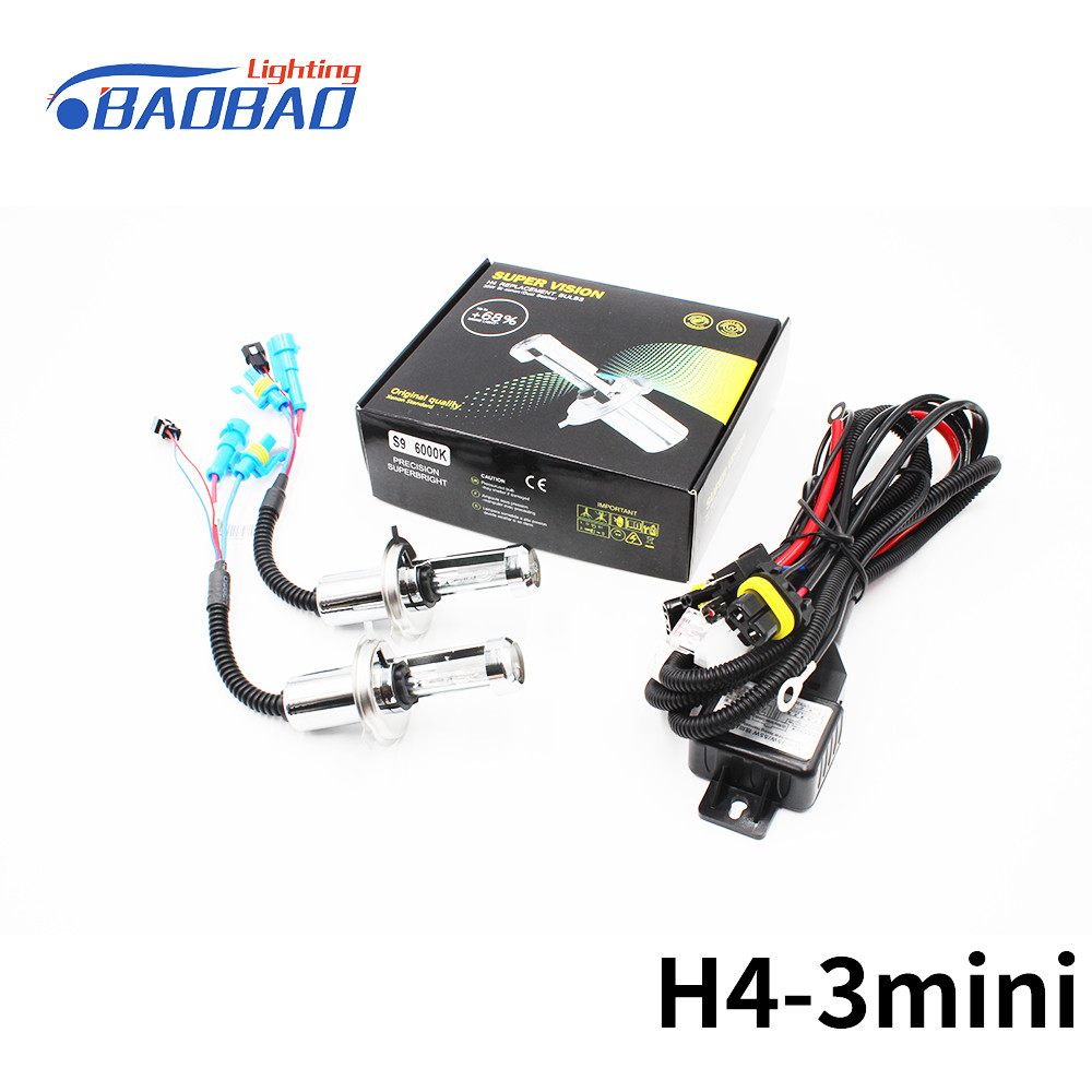 H4-3 Mini Quick start high power 35w 55w hid xenon bulb