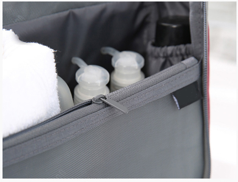 Travel Portable Zipper Polyester Camping Makeup Bag