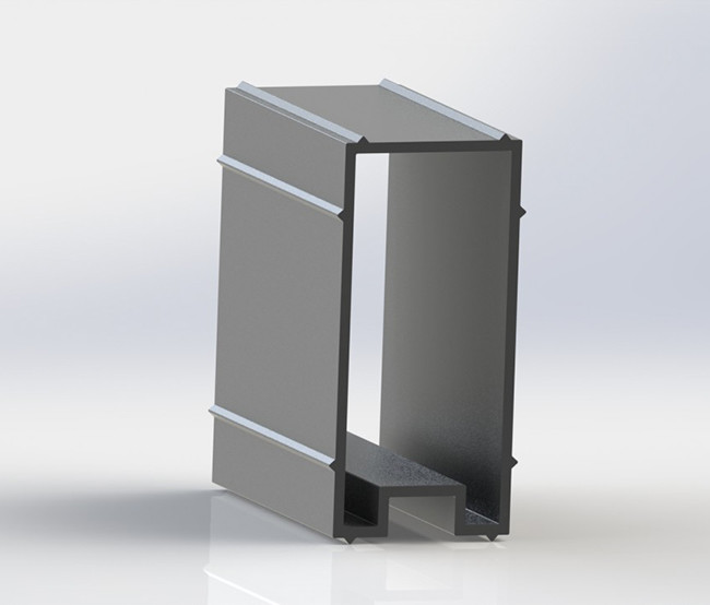 State T5 Aluminum Curtain Wall Extrusions , Curtain Wall Frame Anti Corrosion