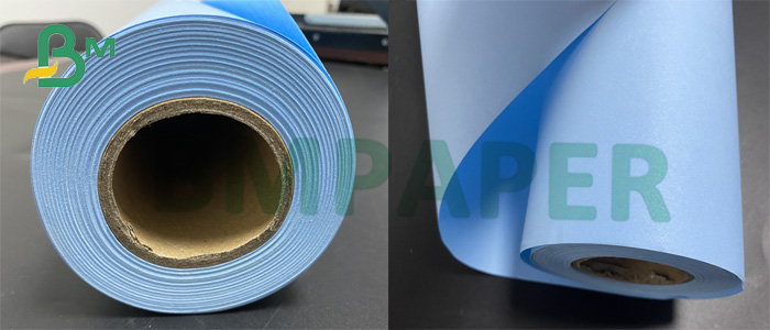 blue plotter paper