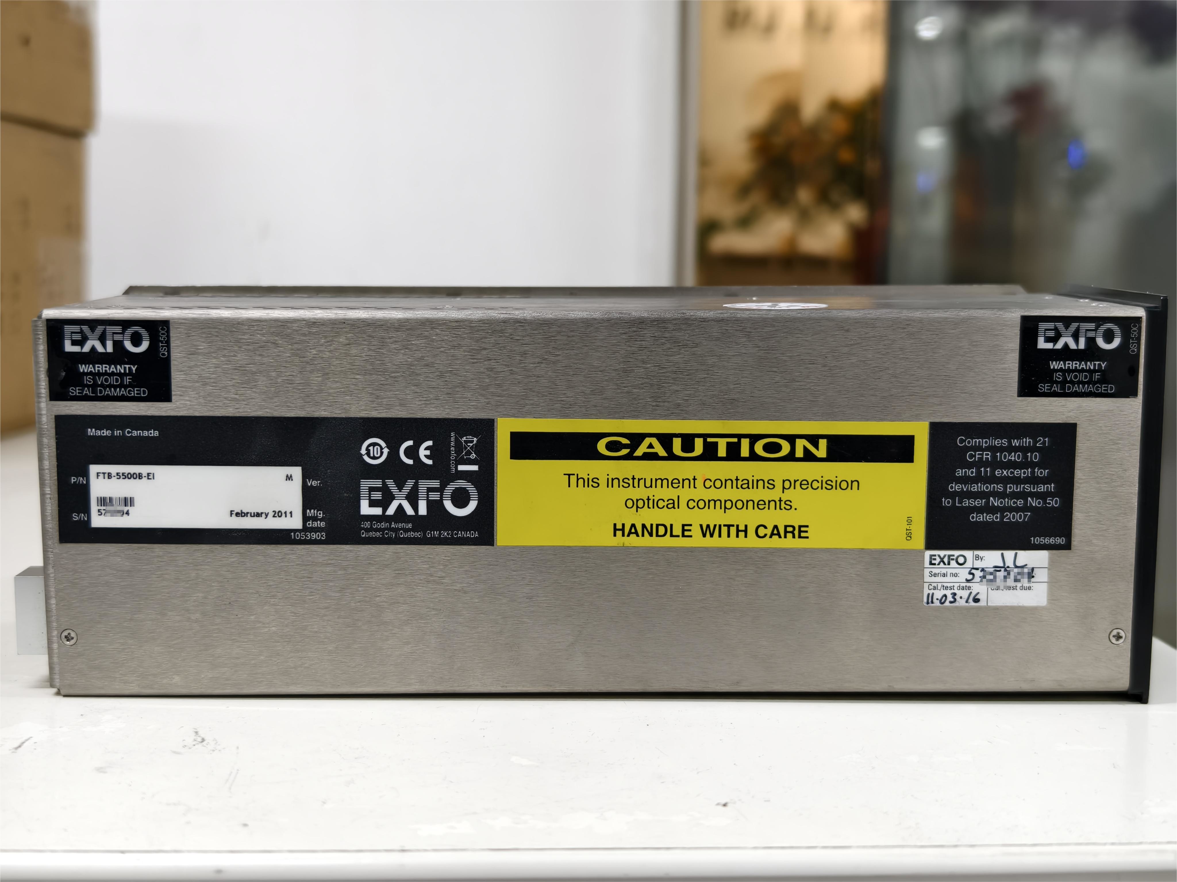EXFO FTB-5500B Polarization Mode Dispersion (PMD) Module, 1650 Nm PMD Analyzer Module