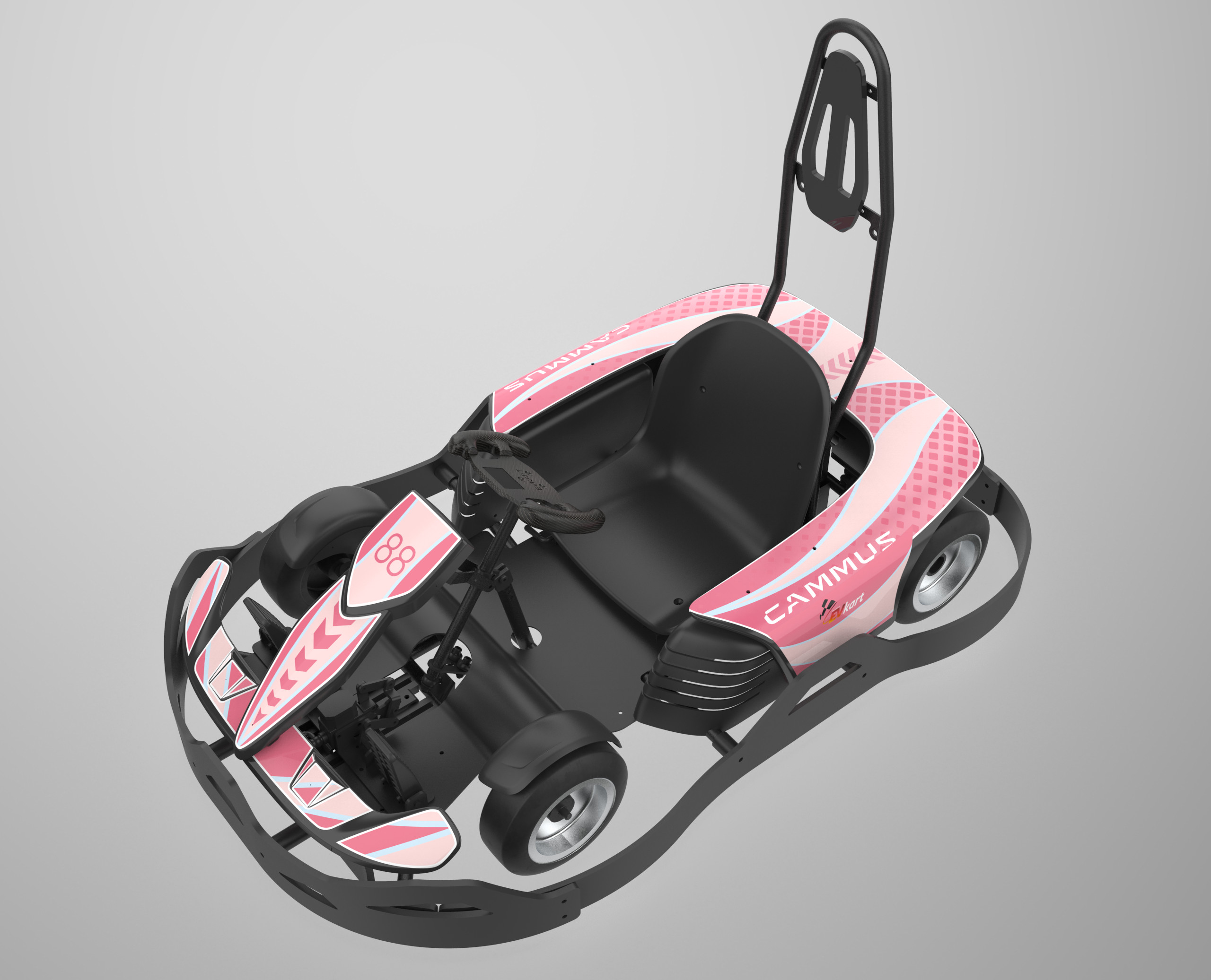 Pedal Karting Electric Go Kart For Kids , 750w Adult Mini Go Kart