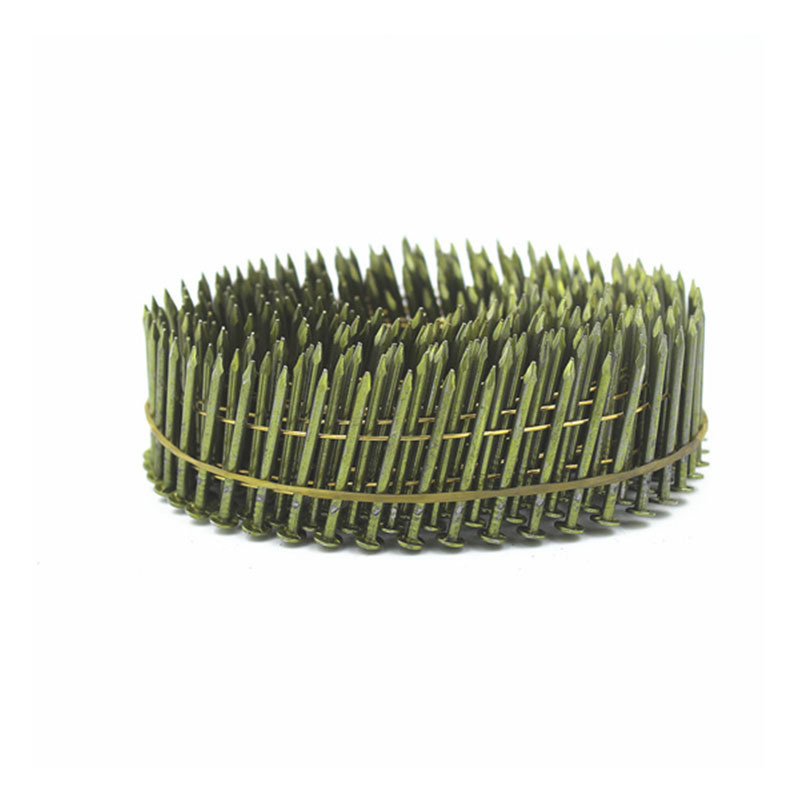 16 Degree Galvanized Wire Welded Coil Plain Nails Pcn-60