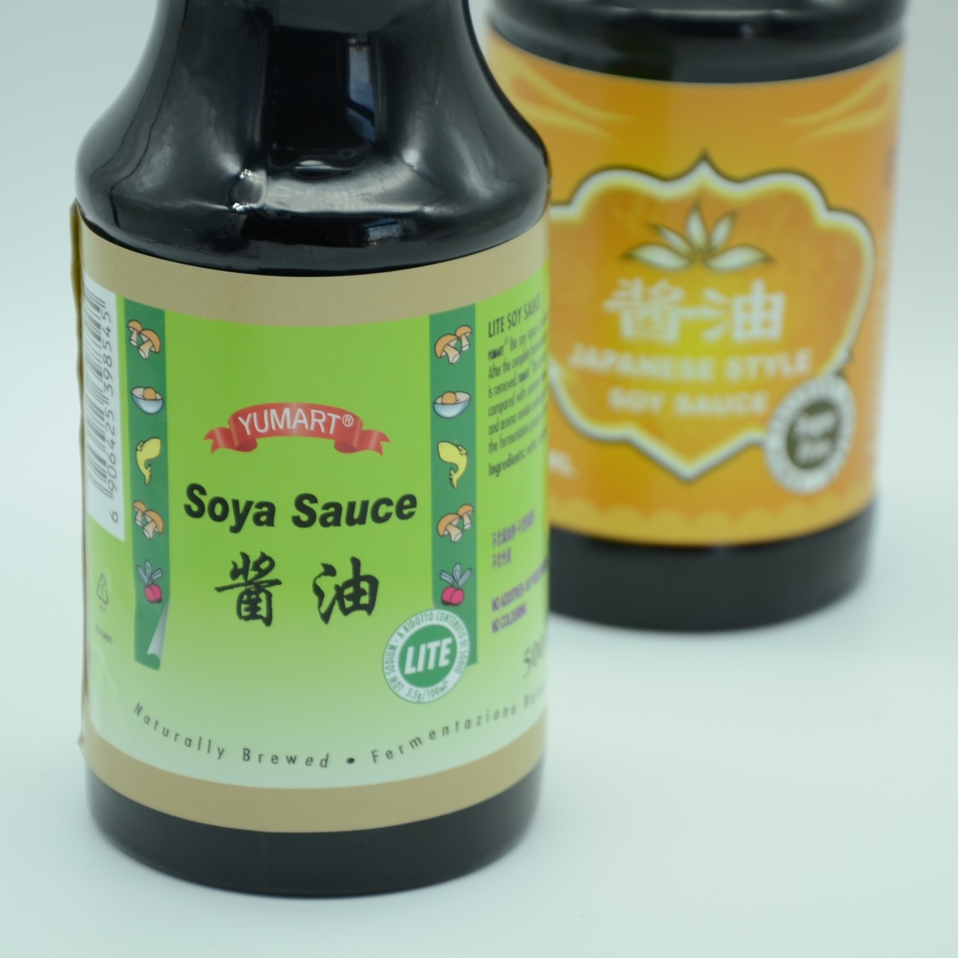 Supermarket Japanese Style Soy Sauce 500ml Glass Bottle Natural Soybean Brewed