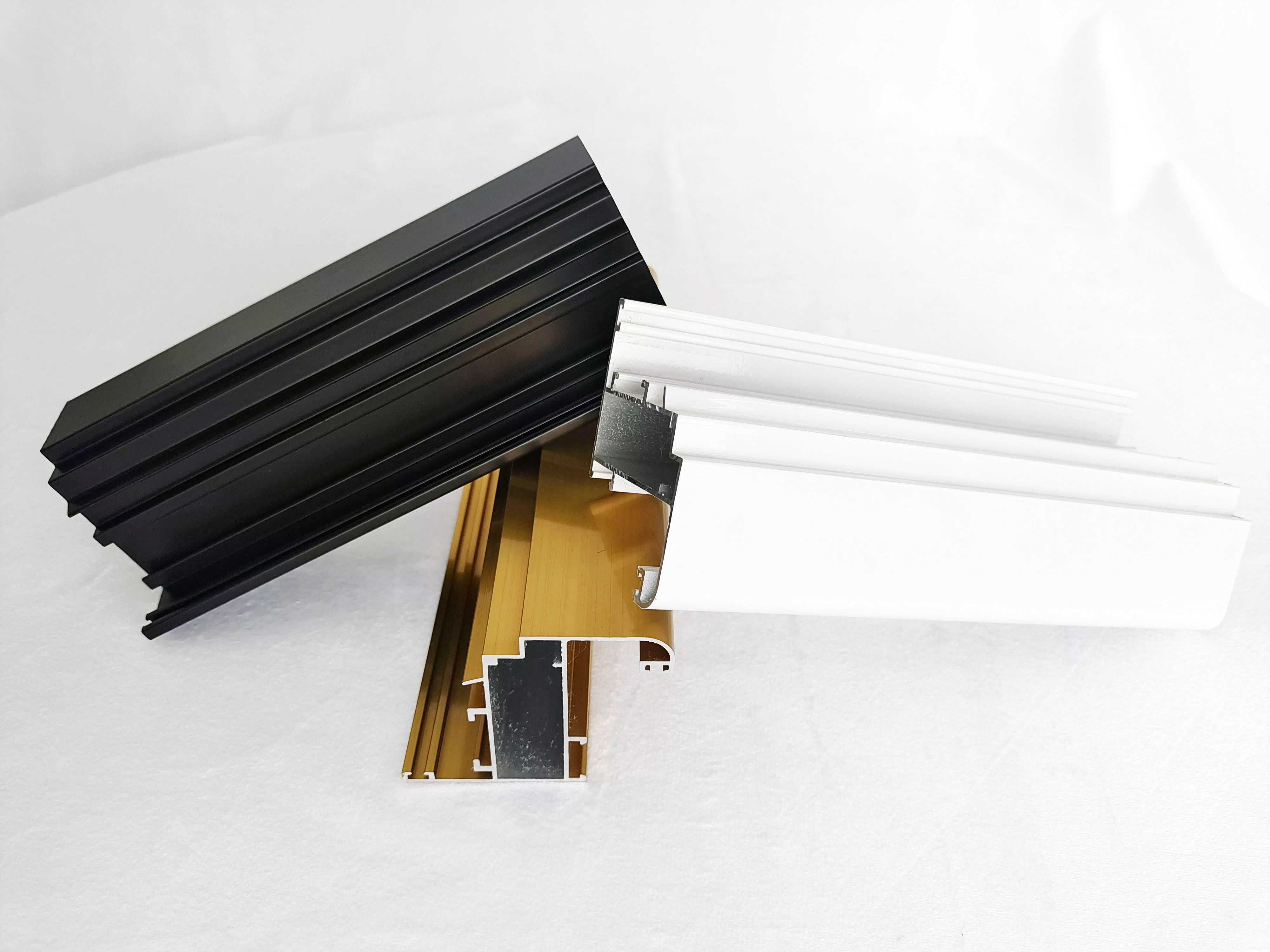 T3 Modern Extruded Aluminum Door Profile Anodizing Sectional