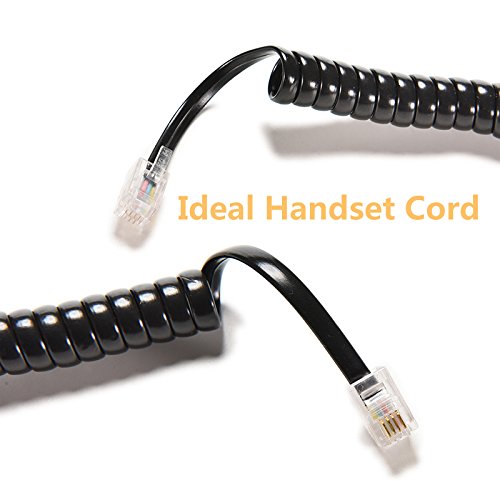 16mhz Spiral Telephone Cable Shielded RJ9 RJ11 RJ12 Coiled Telephone Line 6P6P 6P4C 4P4C 4P2C