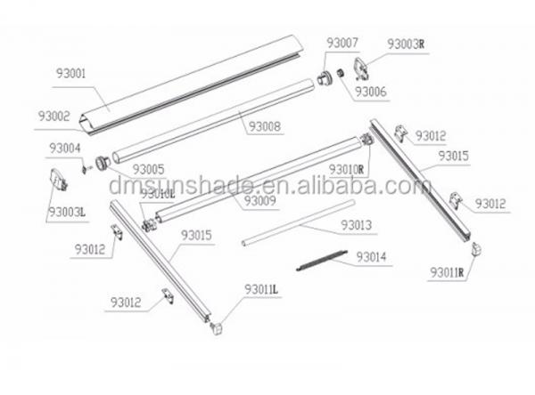 Heavy Duty Retractable Roof Awning Remote Motor Sunshade Waterproof Retractable Pergola Awnings