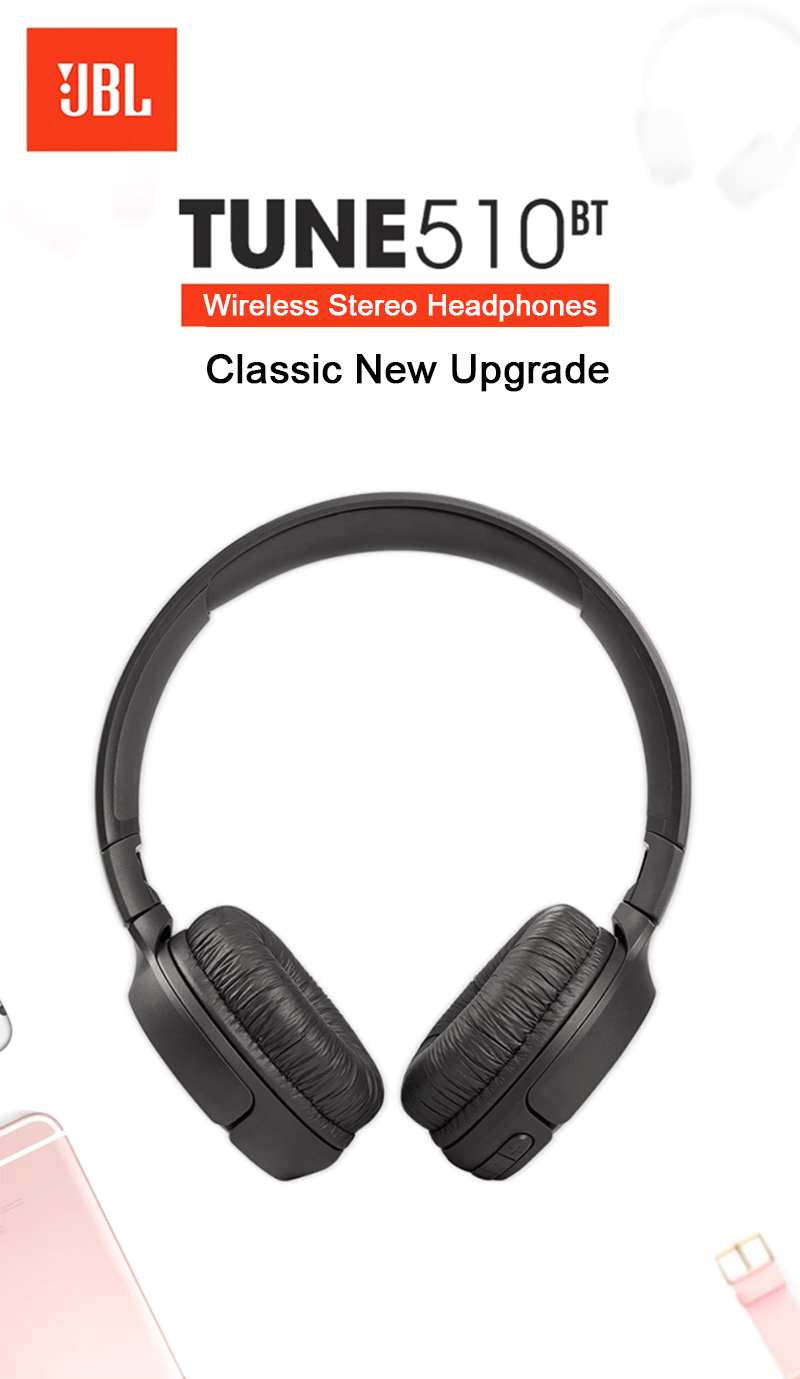 TUNE 510BT Over-Ear Wireless Bluetooth V5.3 Noise Cancelling Headphones & Earphones LED Battery Indicator Microphone Gaming