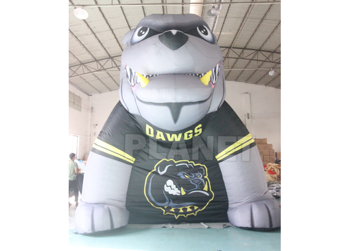 Custom Giant Football Team Mascot Bulldog Tunnel Inflatable Bull Dog Entrance Tent Inflatable Bulldog Tunnel