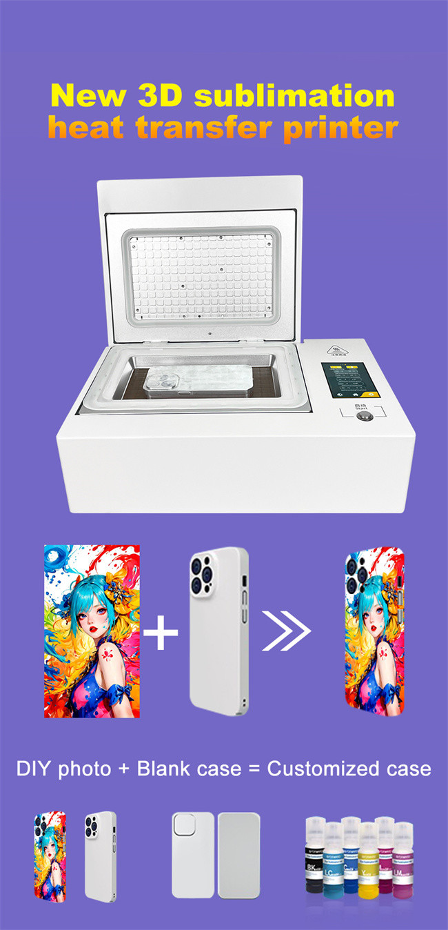 Mobile Cover Cell Phone Case Printing Machine Multifunctional 3D Sublimation Vacuum Heat Press Machine