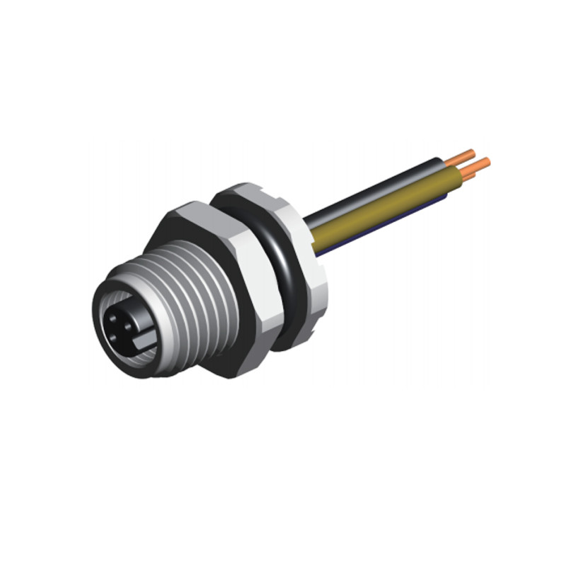 Rigoal Automation Connector 60V 1A Male Panel Mount IP67 4 Pin Connector