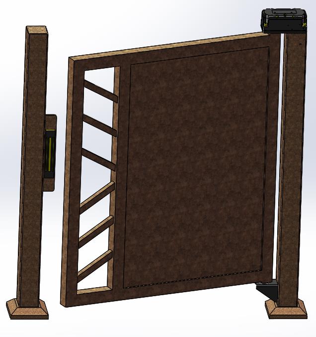 24V DC Pedestrian Swing Barrier Gate Customized With Face Recognition