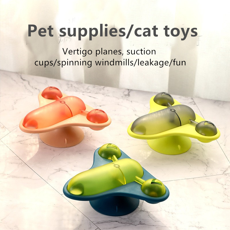 Spin Plane Cat Toy Amazon Tickle Cat Toy Vertigo Small Plane Leak Food Cat Toy
