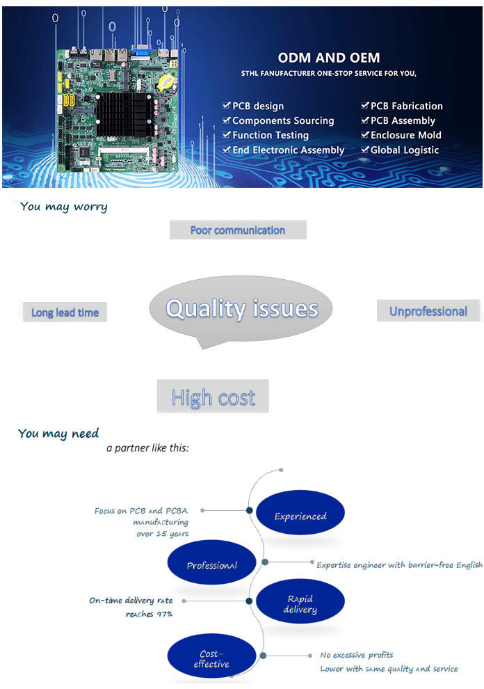 Custom electronics FR-4 PCBA 94v0 printed circuit board PCB Manufacture