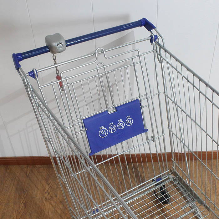 240L Convenience Store Galvanized European Market Supermarket Shopping Trolley