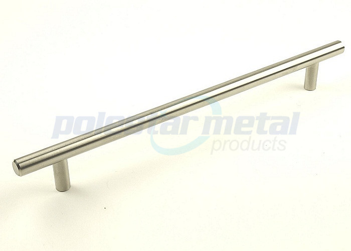 96 mm CC Brushed Nickel Steel Kitchen T Bar Door Handle / T Bar Cabinet Handles
