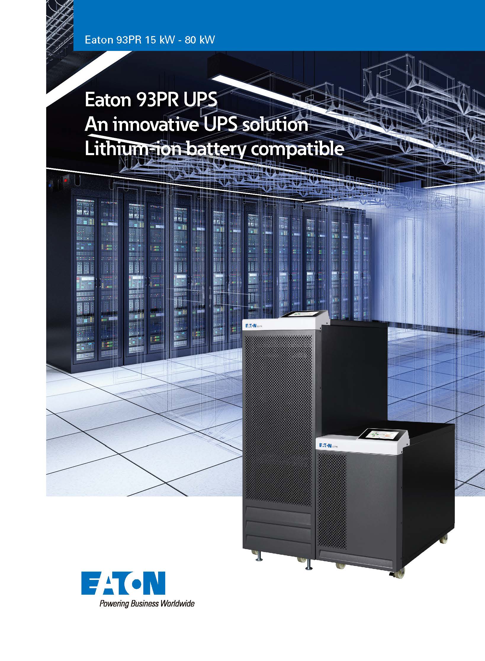 EATON UPS Power Supply Uninterruptible 2200W Online Rack Mount 5PX 9395 93PR UPS 100KVA 200KVA System