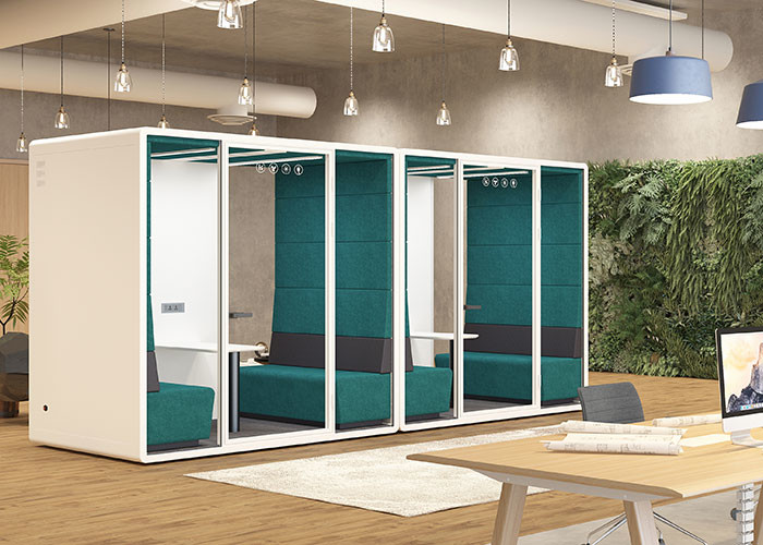 Excellent Production Technology Cutsomized Size Office Meeting Pods With Air Conditioner Indoor Acoustic Movable Box