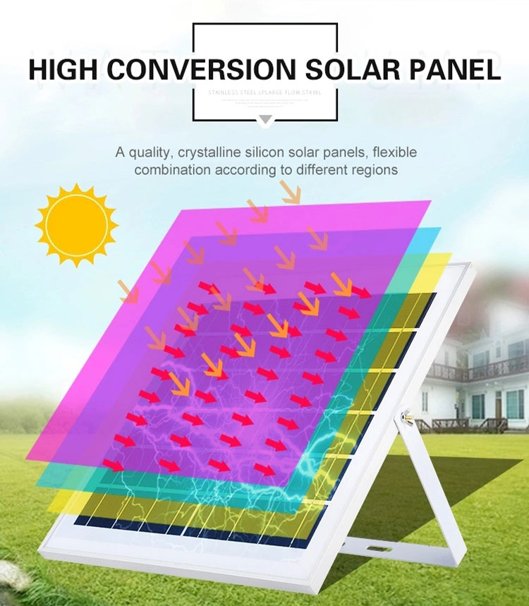 2500lm RA80 3000K Waterproof Solar Outdoor Flood Light