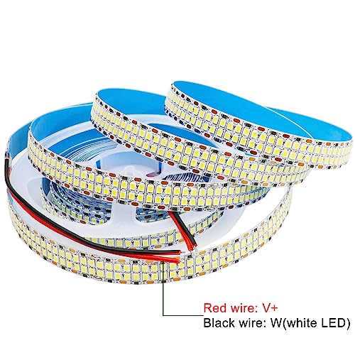 Adjustable Strip Light 6500K Double Row 480LED/M Flexible LED Strip White Warm White