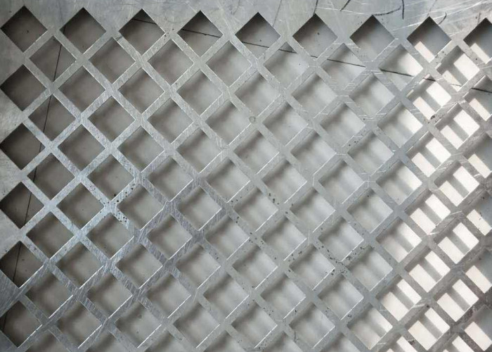 316 Stainless Steel Perforated Metal Sheet , W2m Punched Stainless Steel Sheet