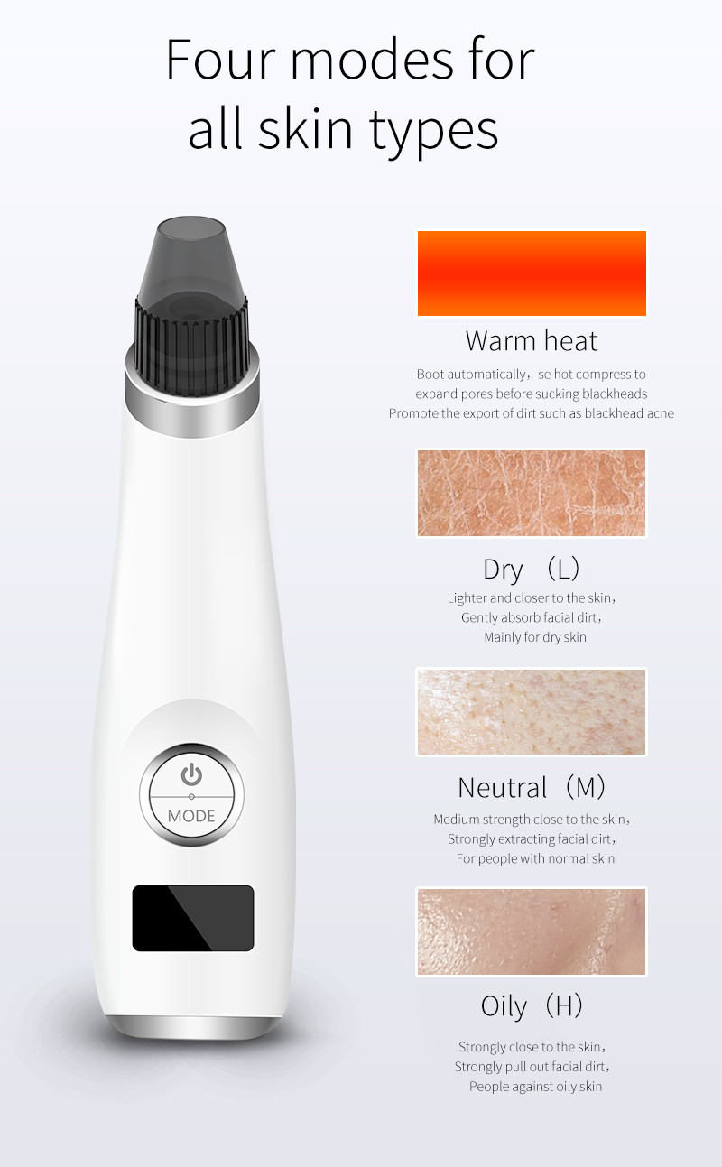 Suction Pore Cleaner Blackhead Extraction Machine Portable Electronic Multi Function