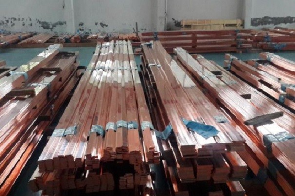 Extruded Copper Bus Bar TU2 C10200 C1020 Cu-OF 2-60mm Electric Copper Flat Bar