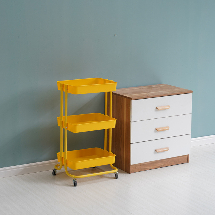 ISO Rolling Organizer Cart 3 Tier Storage Trolley On Wheels