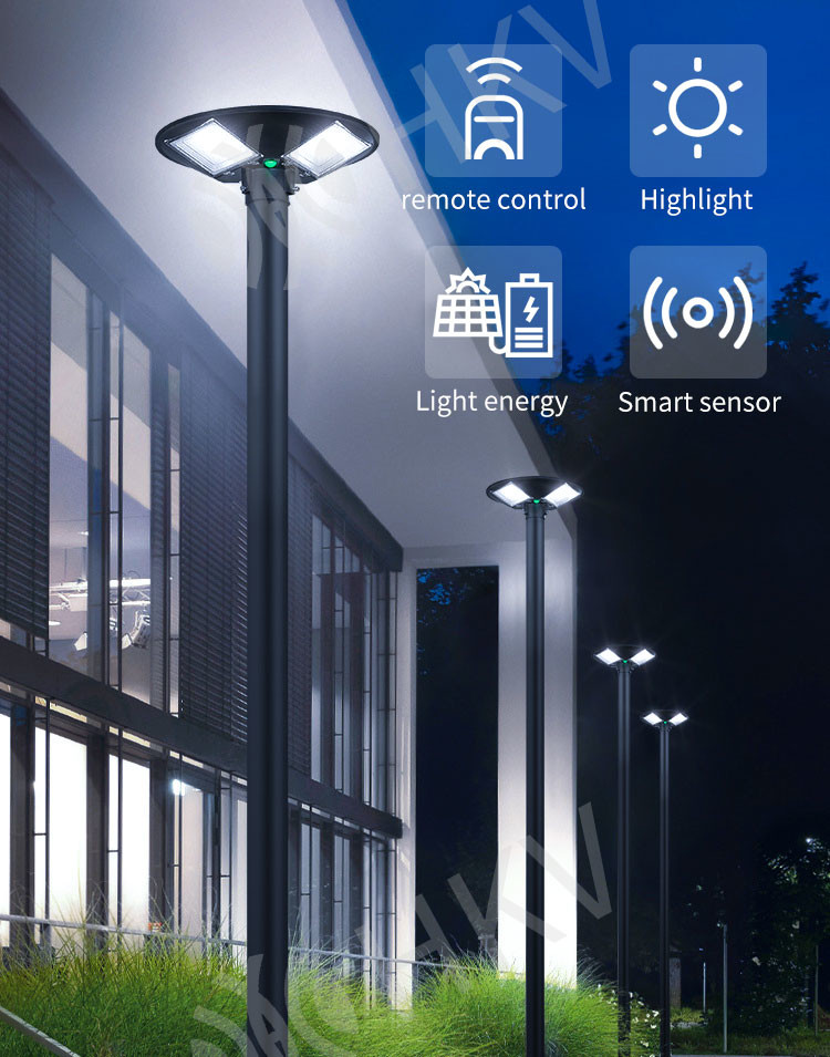 Ip65 Waterproof LED Garden Light Fixtures 150w 300w Abs Housing Solar Garden Lamp