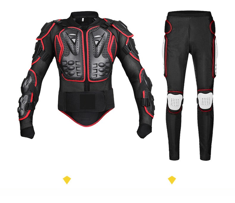 0.59 kg Lightweight Motorbike Riding Body Protective Jacket and Pant for S-4XL Sizes