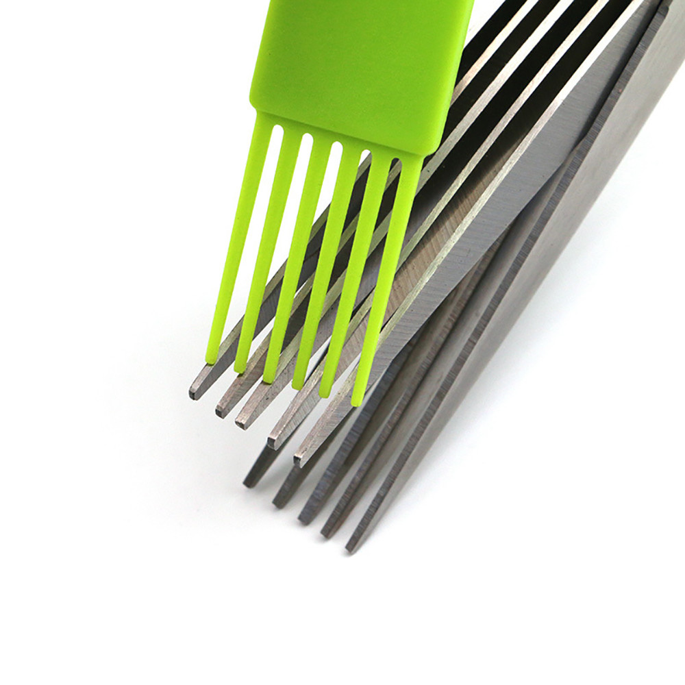 Multipurpose Kitchen Chopping Scissors 5 Blade Herb Scissors Set With Cover