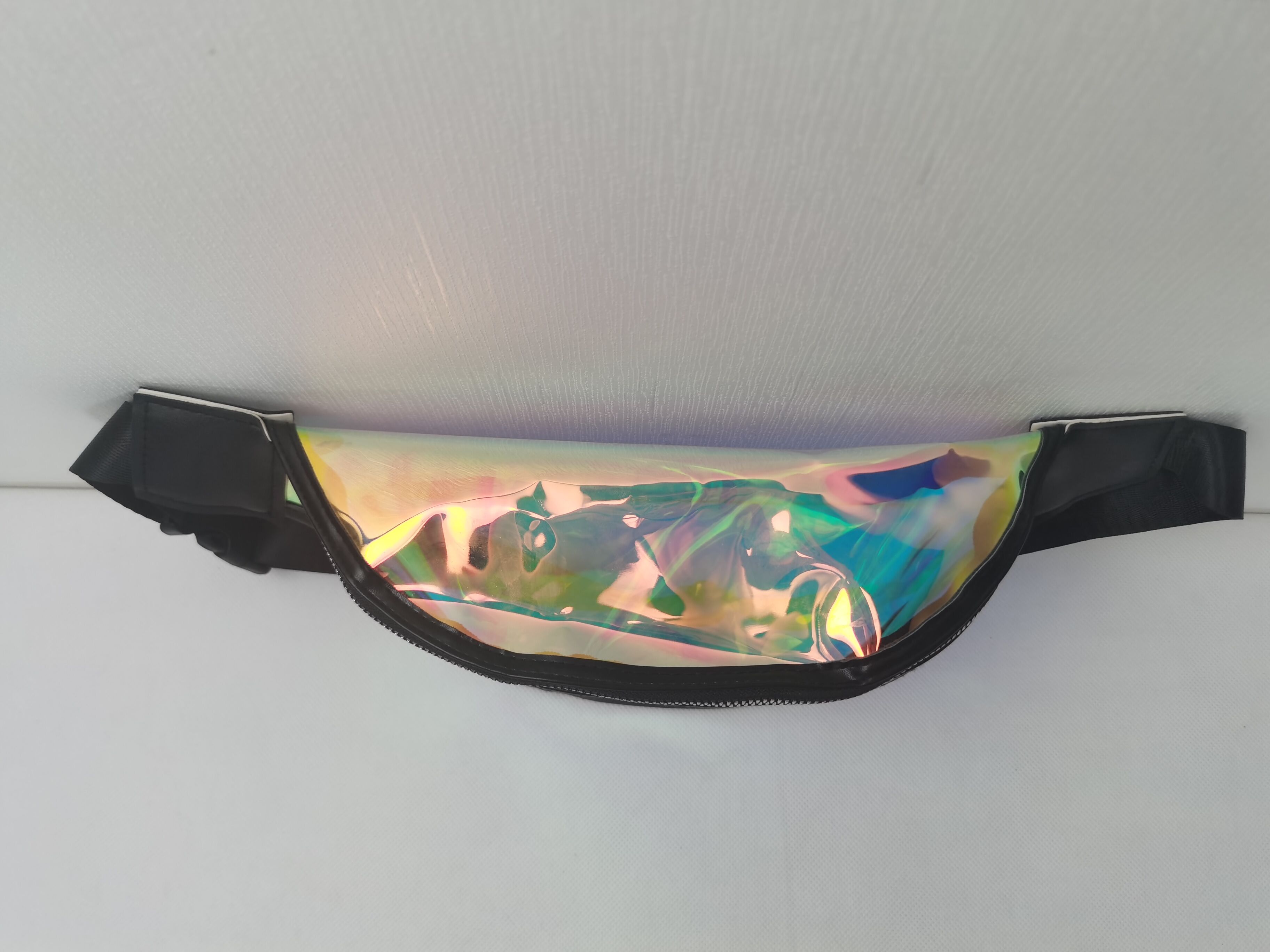 Transparent PVC Bum Bag Fashion Reflective Waist Bags Holographic Laser Fanny Pack