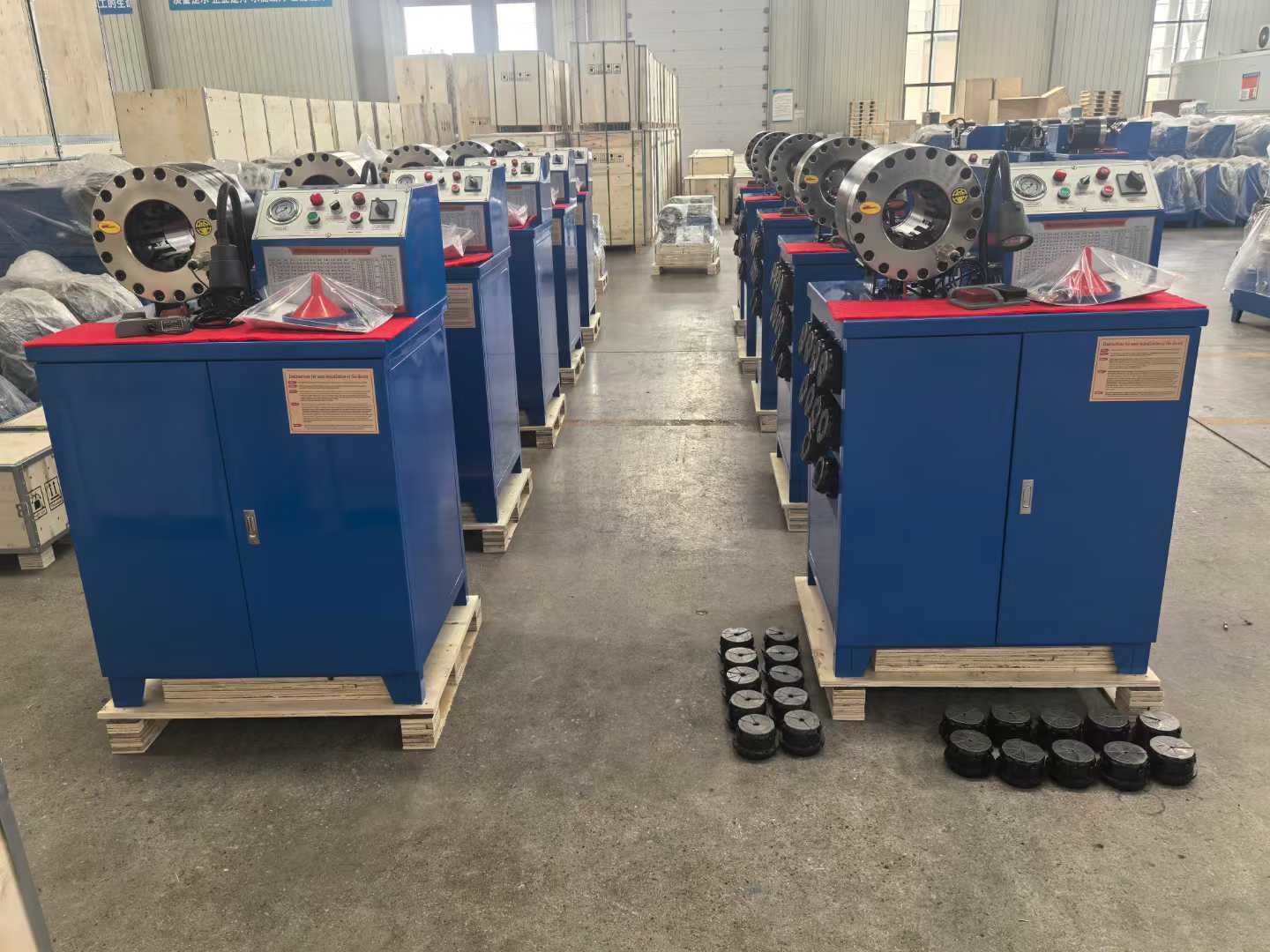 6-51mm 2" Hose Basic Model Button System Blue Color Matching Dies Big Power Portable Hose Crimping Machine Excavator Hose Press Tool Hydraulic Hose