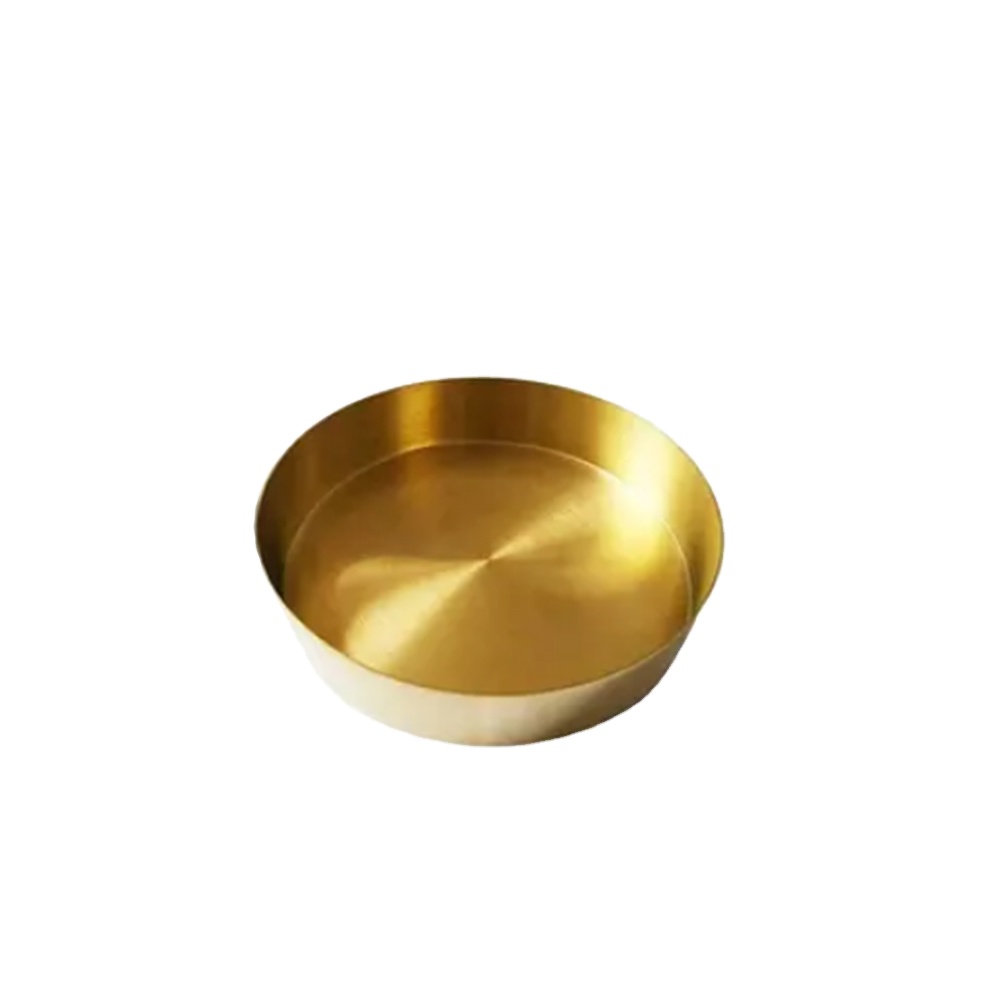 decorative large round metal serving tray stamping manufacture parts