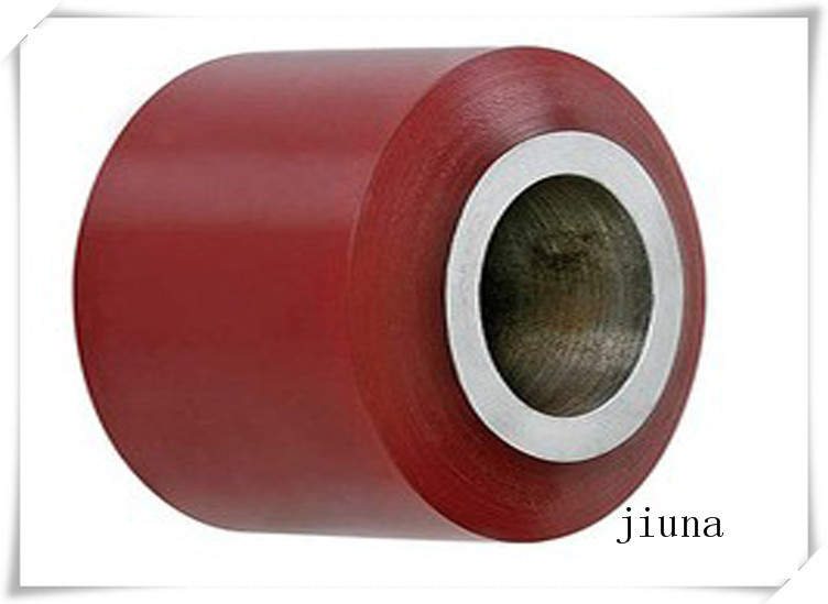Cast Iron Polyurethane Wheels Dia High Tear Resistance 80 * 70 / 60 / 55 Width