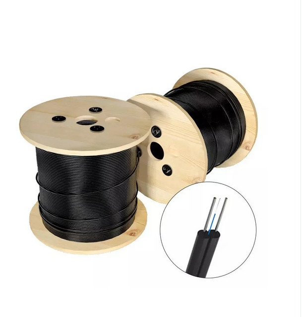 4 Cores Indoor FTTH Drop Cable GJXH/GJXFH Bow-Type Steel/FRP Strength member