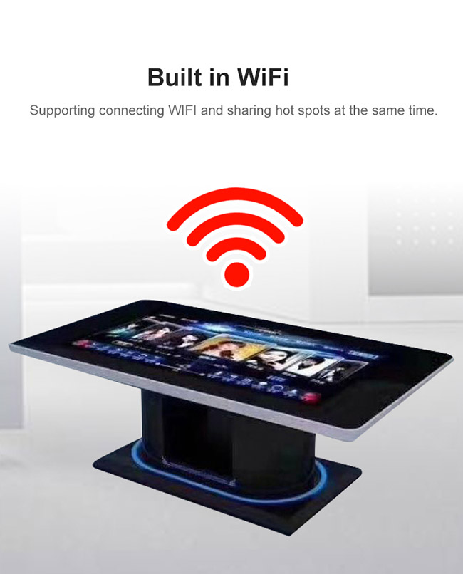 Custom Waterproof touch screen coffee table LCD restaurant touch table multi touch screen digital table