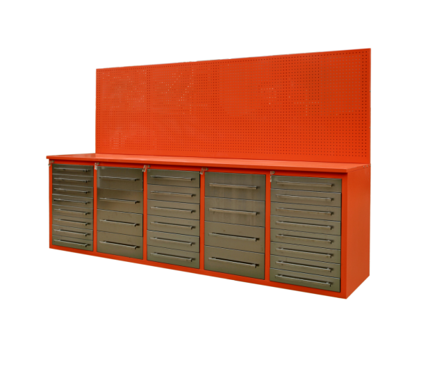 Car Repair Garage Workshop Heavy Duty Metal Tool Chest Cabinets with Multi Drawers