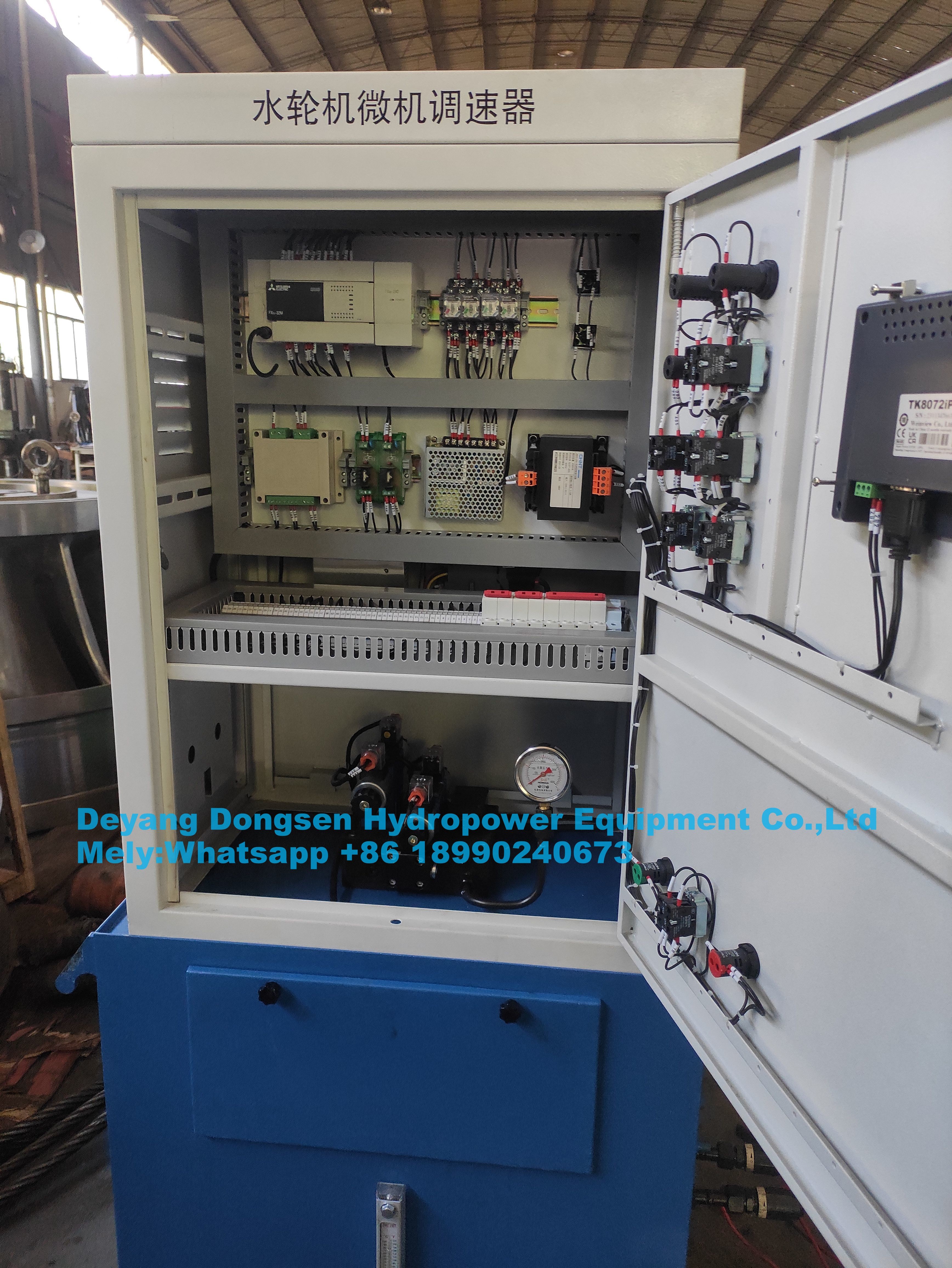 Hydraulic Hydro Turbine Governor for Grid connection function and adjustment function