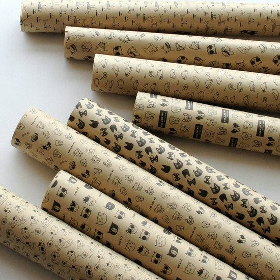 Recycling OEM ODM Printed Gift Wrapping Paper Christmas Decoration